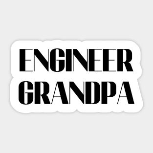 Engineer grandpa Sticker